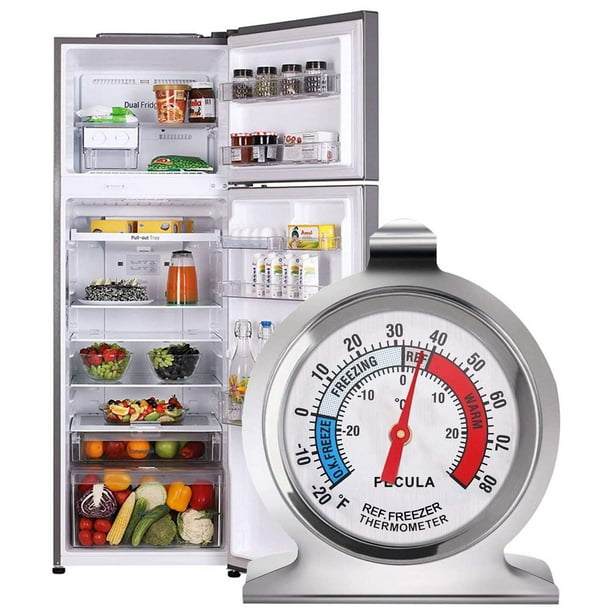 Termómetro Cocina Digital Para Alimentos Refrigerador Rojo