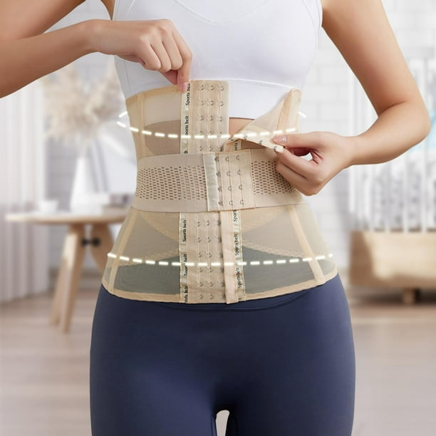 Faja moldeadora de cintura para mujer, cinturón moldeador duradero para  correr, gimnasio, Fitness Color de piel XL Yuyangstore Cinturón de  entrenamiento de cintura