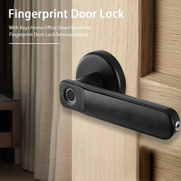Cerradura inteligente para puerta exterior Biométrico Digital Bluetooth  Cerradura electrónica de huellas digitales Puerta sin llave Dormitorio  Oficina