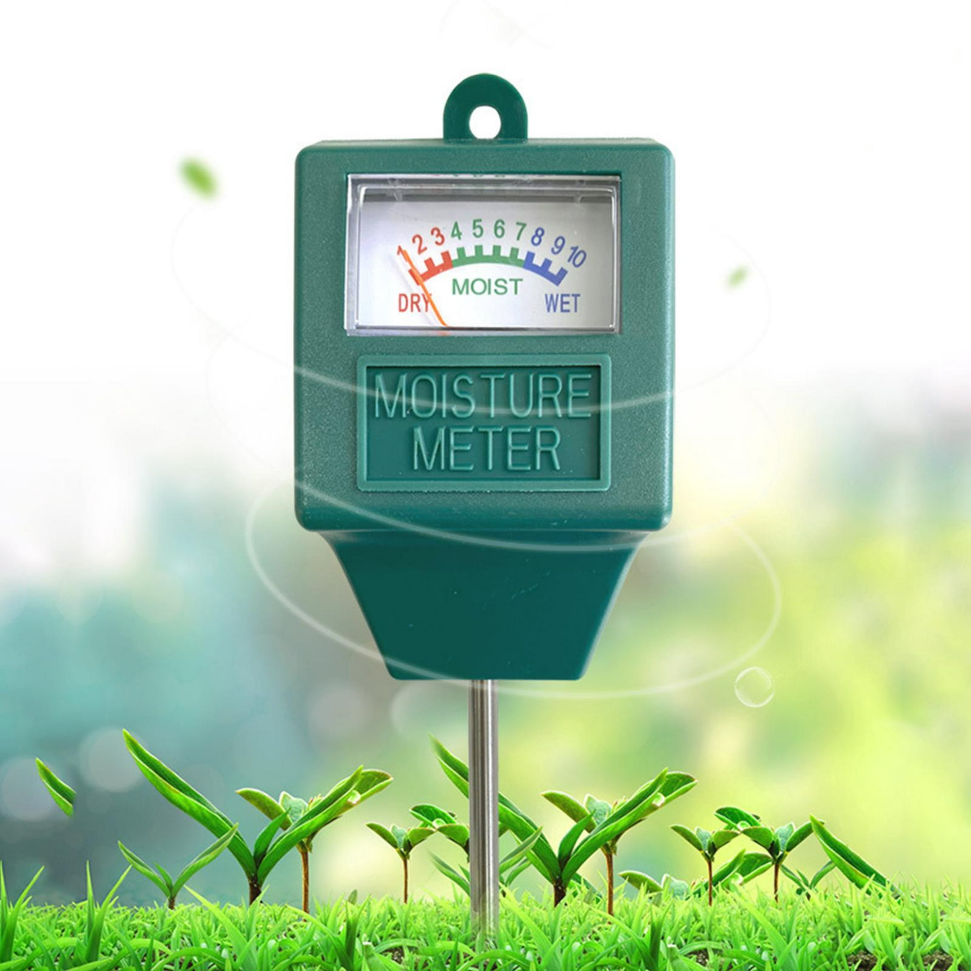 Dr.meter Medidor de humedad del suelo, medidor de agua para plantas de  jardín, césped, granja, uso en interiores y exteriores, probador de suelo