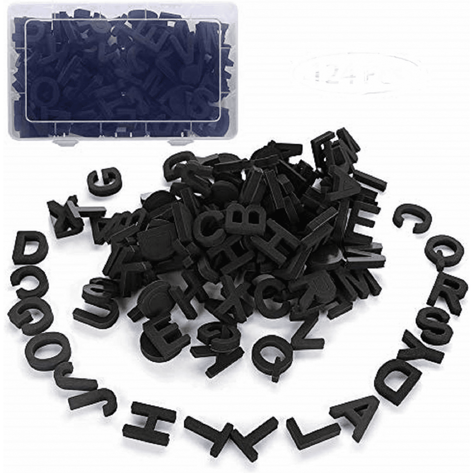 Kit Letras Letras magnéticas: 124 piezas, divertido kit de alfabeto, imanes para ...