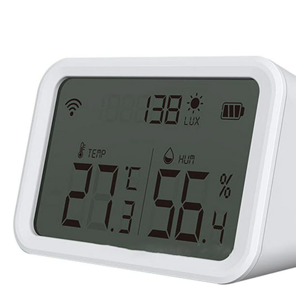 Higrómetro digital Termómetro de interior Termómetro de habitación y  medidor de humedad con monitor de temperatura y humedad para invernadero,  jardín