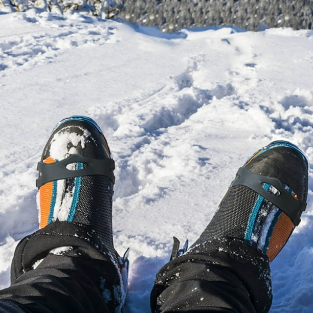 Crampones de 5 dientes para exteriores Cubierta antideslizante para zapatos  para nieve Hielo y nieve Puntas para zapatos para nieve resistentes al  desgaste Wmkox8yii jkg6481