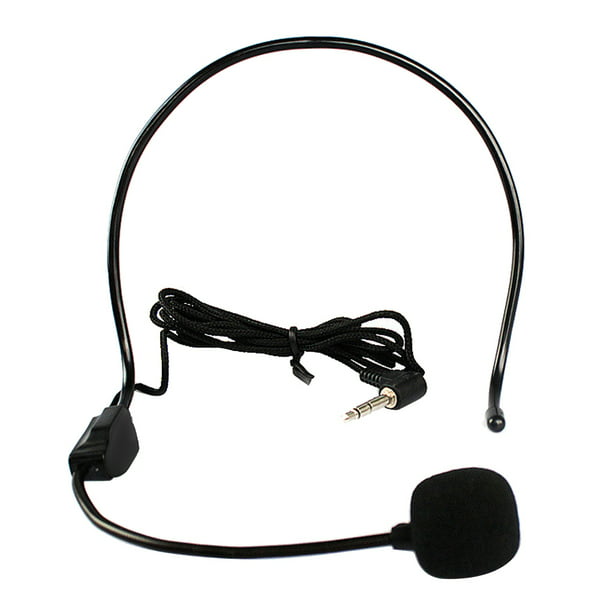 Micrófono con cable Manos libres Auricular Sistema de micrófono Megáfono  Altavoz Profesor JShteea Nuevo