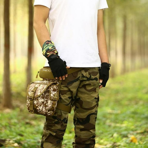 Carteras Para Hombre Moda Camuflaje Militar De Hombro Cintura Bolsos  Mariconeras