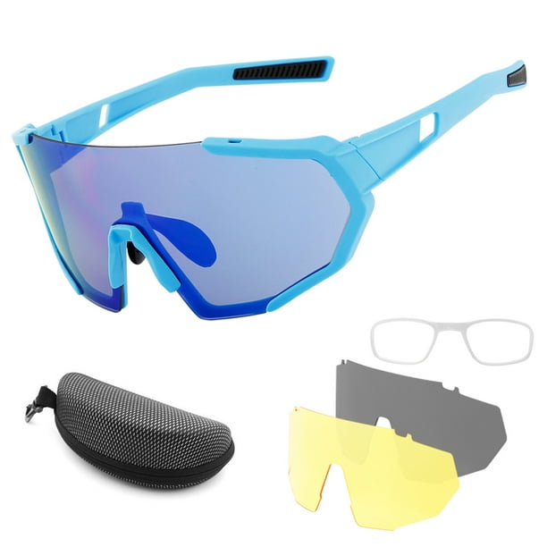 Gafas de sol deportivas polarizadas para hombres y mujeres con 5 lentes  intercambiables para correr, béisbol, golf, conducir