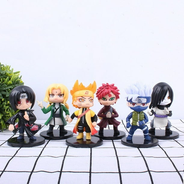 Set De 6 Figuras De Naruto Anime De Colección!