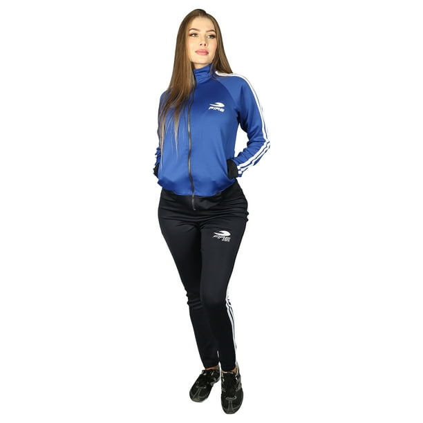 Conjunto Deportivo Dama Mujer Femenil Azul Rey/Azul Marino Chico Fire  Sports Conjunto deportivo/Pants/Azul rey
