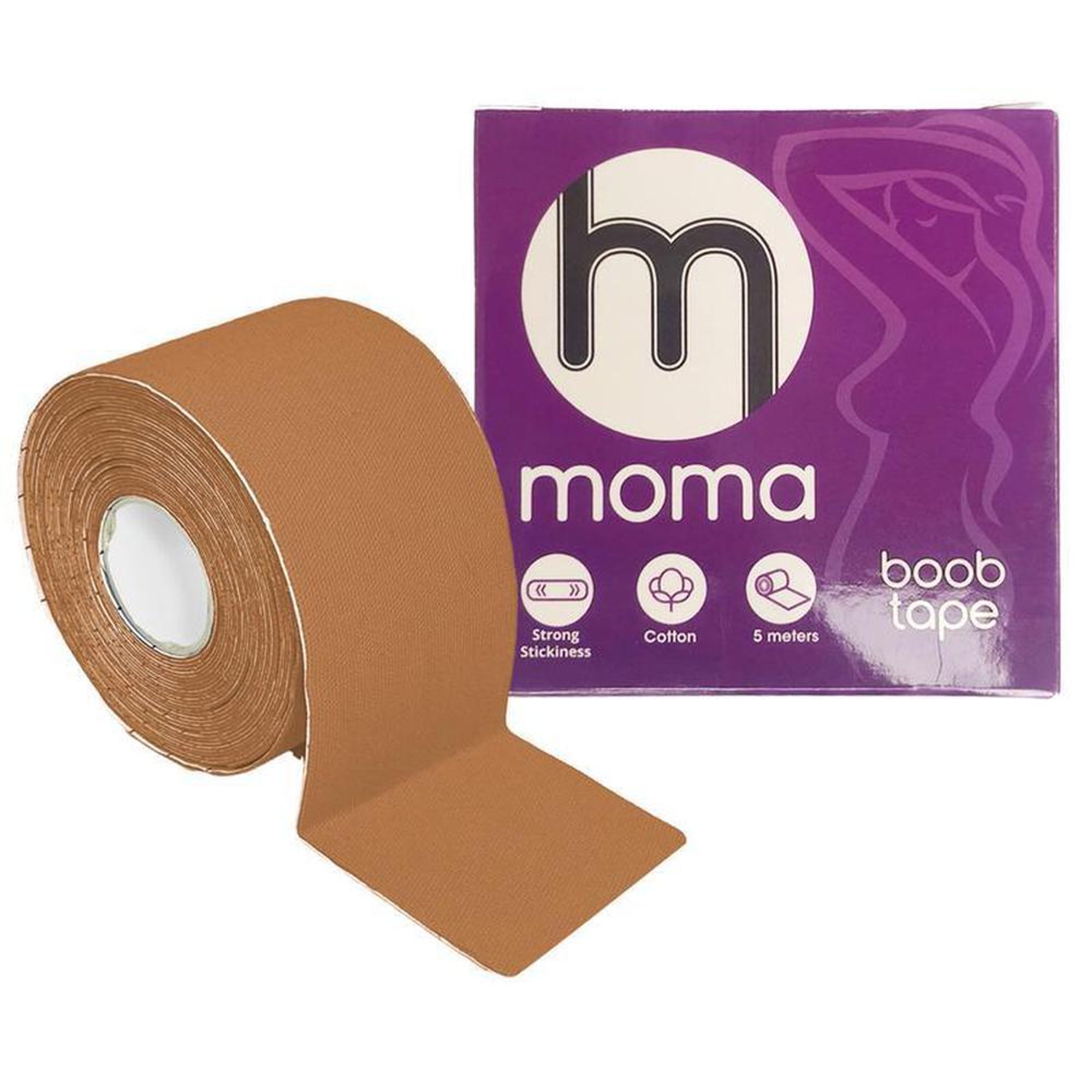 Cinta Levanta Pecho Boob Tape 5 Mts Beige Moma Moma Transpirable