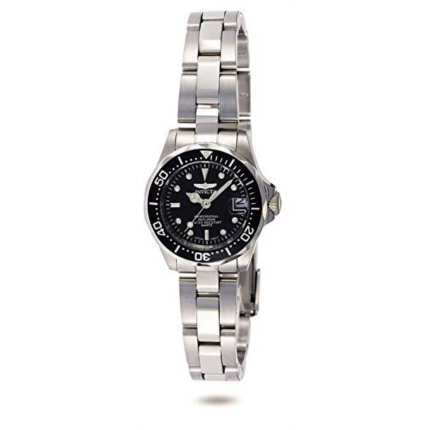 Reloj para Dama Invicta de cuarzo negro para mujer.