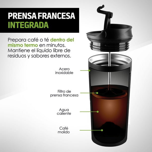 Termo para Café con Prensa Francesa Integrada (350 ml)