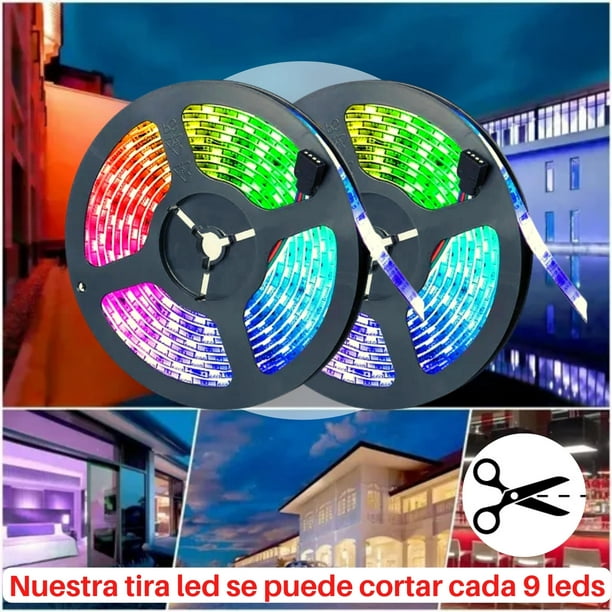Tira de luces LED Multicolor usb 60 leds control remoto RGB 2M. DOSYU  DY-PL04