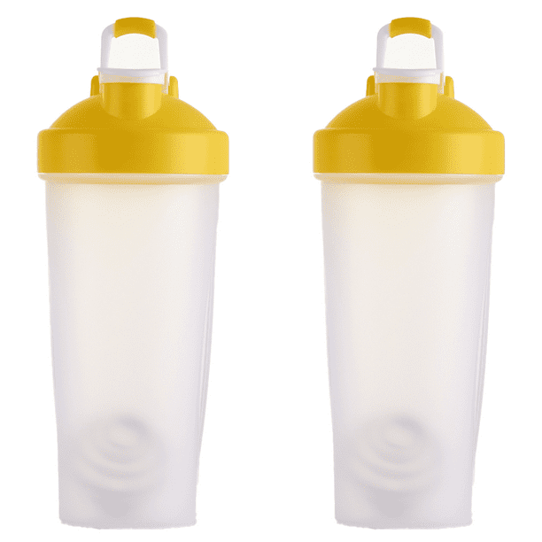 Botella plástica de batido de proteínas para batidos y batidos de