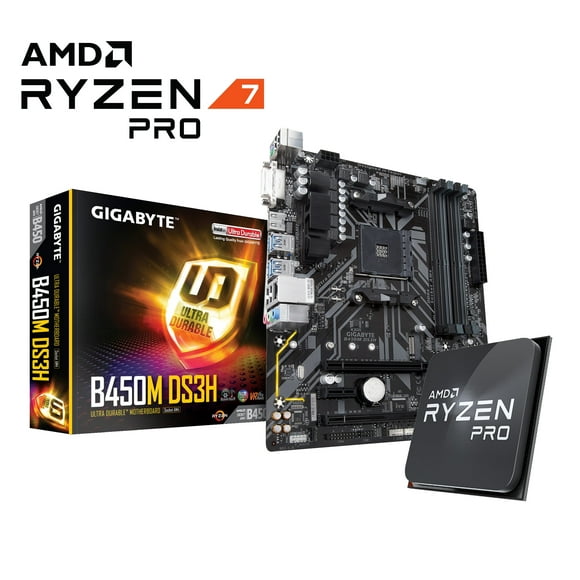 kit gamer amd ryzen 7 pro 4750g  mother board gigabyte chipset b450