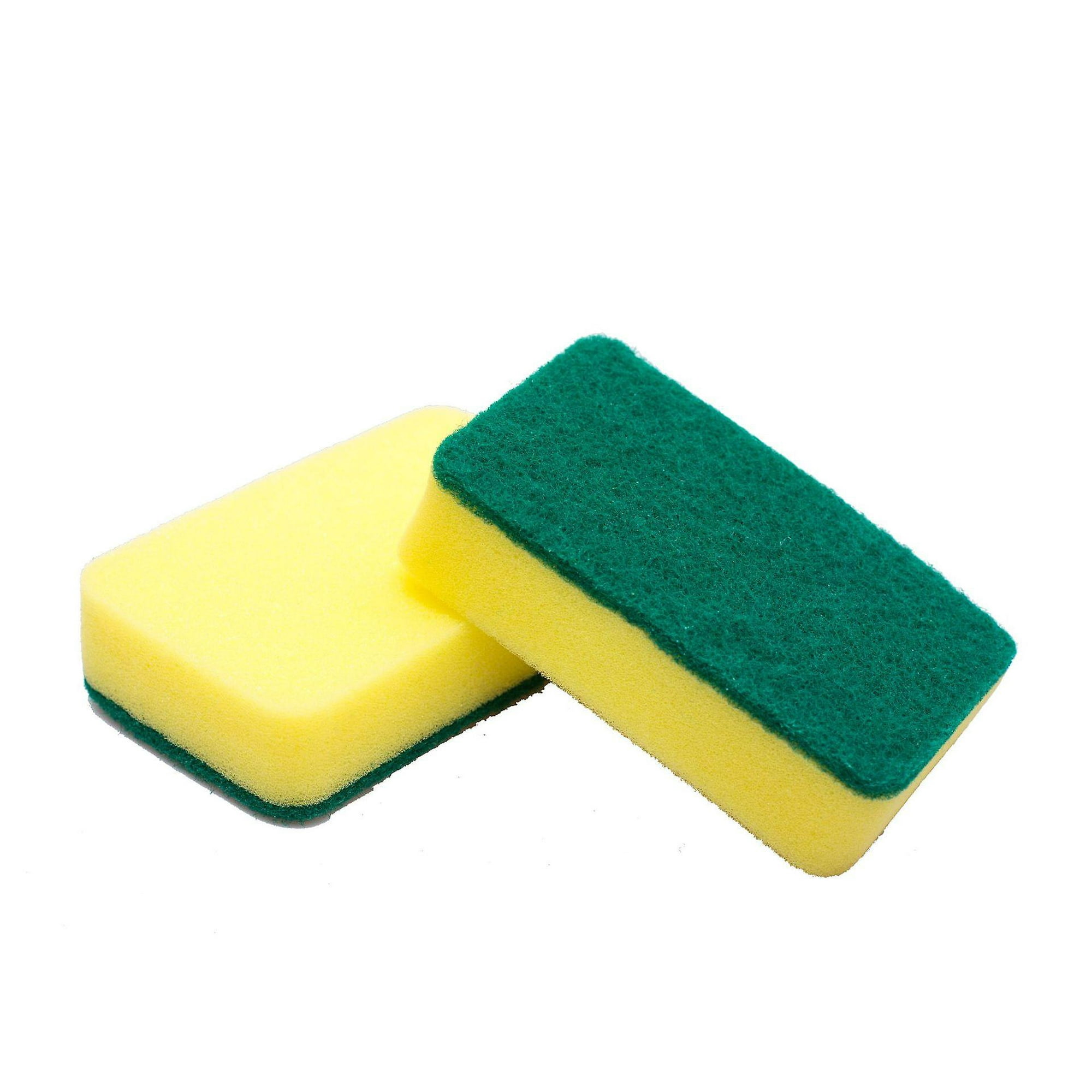 Esponjas de limpieza resistentes – Esponja de limpieza para platos de  cocina, fregadero y baño – con estropajo sin olor (verde, 10 piezas)