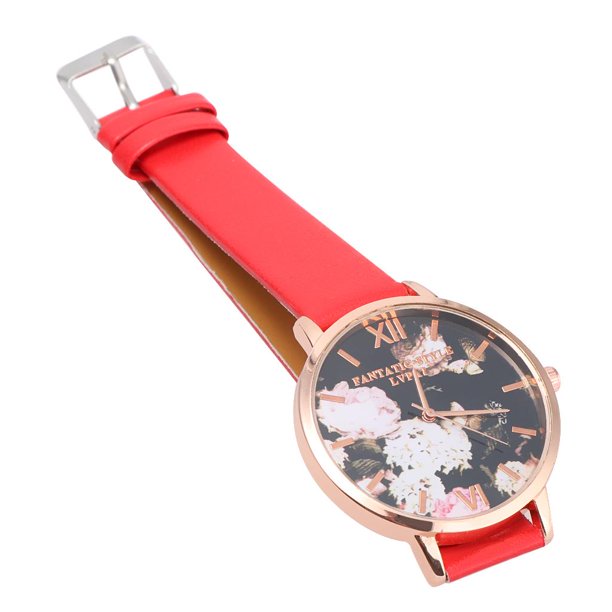 Juego de relojes de lujo para mujer, pulsera de cuarzo con correa de cuero  PU, diamantes de imitación, aleación de oro rosa, regalo para mujer, 2  piezas