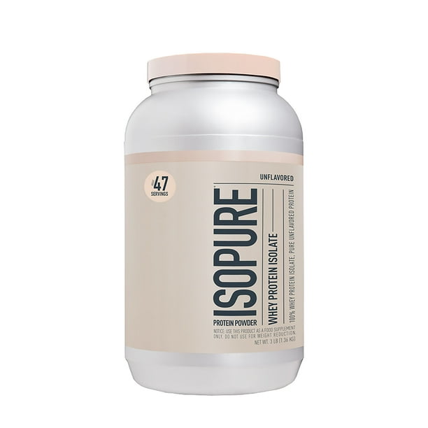 Isopure Whey Protein Isolate Unflavored 3 Lb Isopure Sin Sabor Zero Carbs Walmart En Línea