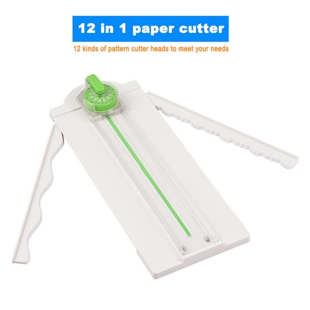 Cortador de papel resistente, cortador de papel guillotina de 12 pulgadas,  cortadores de papel guillotina y tarjetas recortadoras de cuero con base de