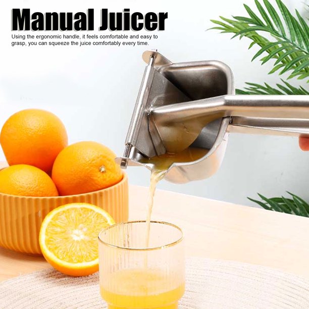 Exprimidor Jugo de Naranja Manual de Acero Inoxidable IMPORTADO