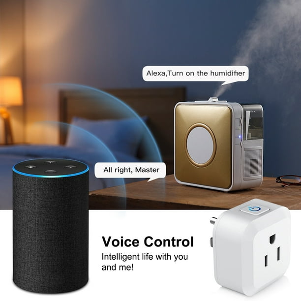 Tomacorriente Inteligente Compatible Con Alexa Google Home WiFi 2.4G -  VIRTUAL MUEBLES