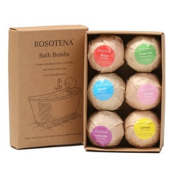 Bombas de Baño Efervescentes, Baño de Burbujas Aromático Hecho a Mano con  Aceite Esencial Natural de Yeacher