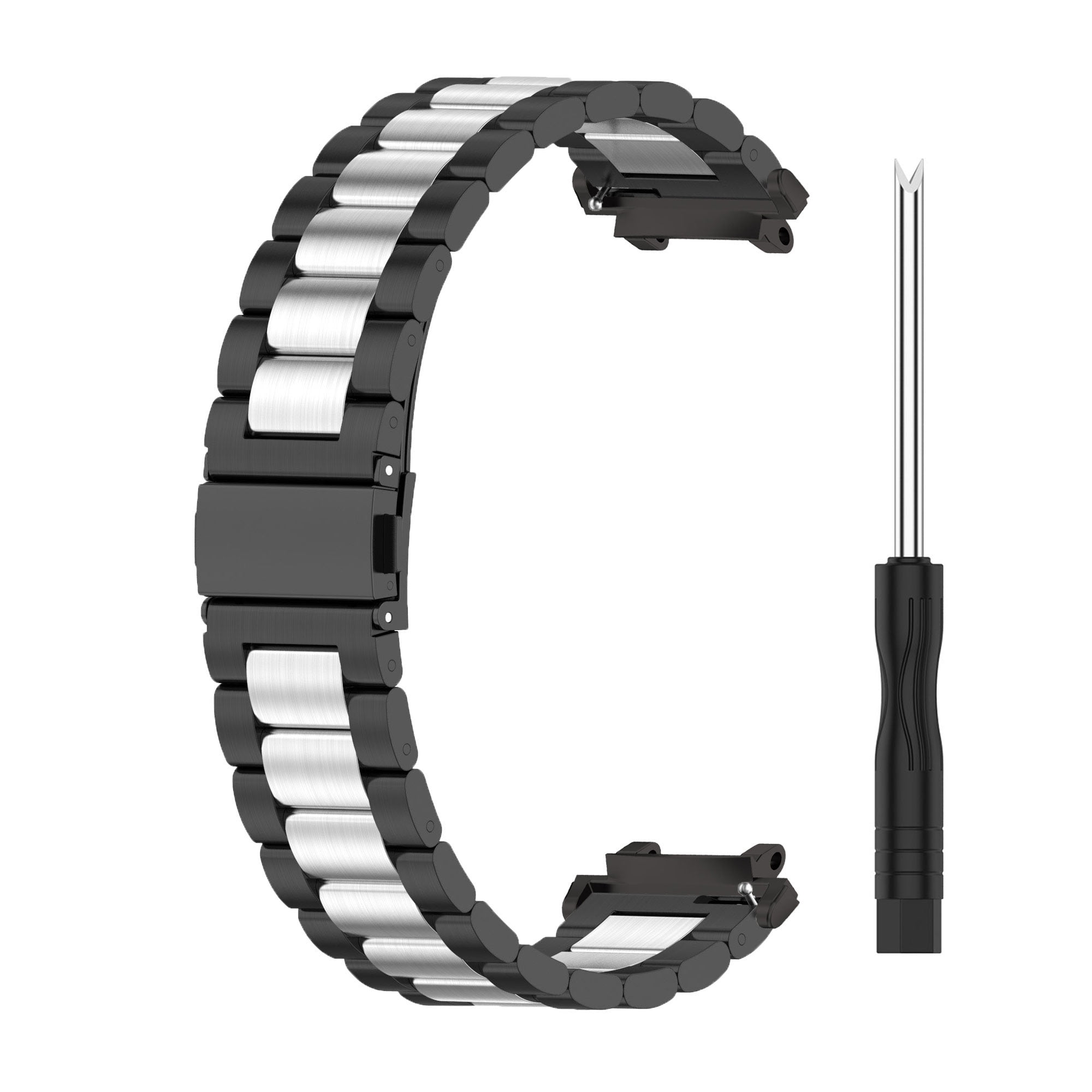 Correa compatible con Amazfit T-Rex/T-Rex Pro Smartwatch de acero  inoxidable sólido correa de metal para Amazfit T-Rex