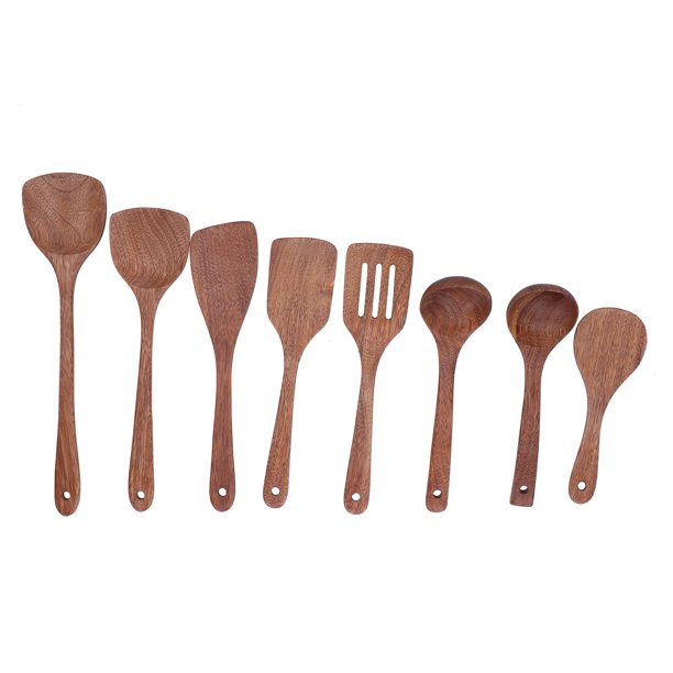 Cucharas De Madera Para Cocinar Utensilios De Cocina Juego D