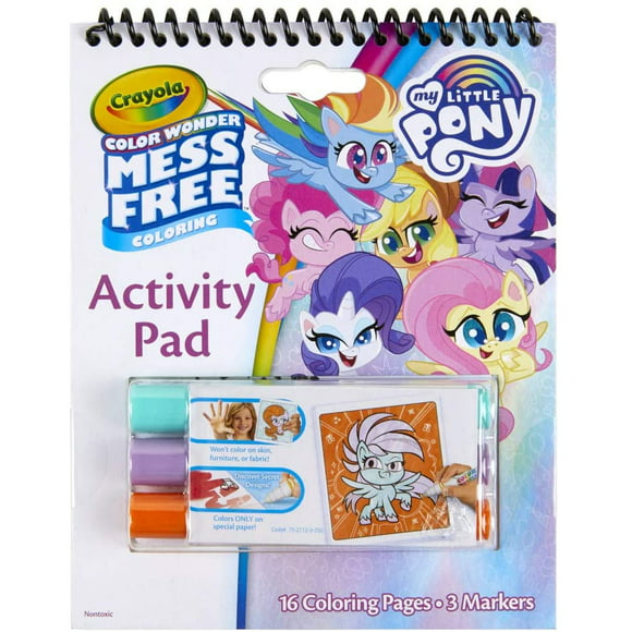 crayola my little pony color wonder activity pad coloreado sin manchas regalo para niños