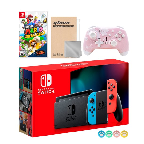 Control Inalámbrico Nintendo Switch Joy-Con Neón Rojo con Azul