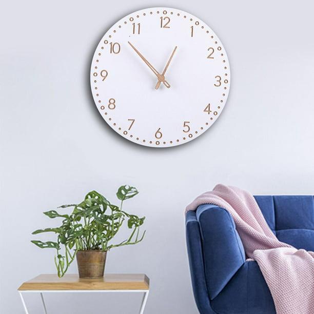 Reloj de pared moderno, reloj de pared silencioso sin tictac que con pilas  de , para la decoración de del dormitorio de A Macarena Reloj de pared