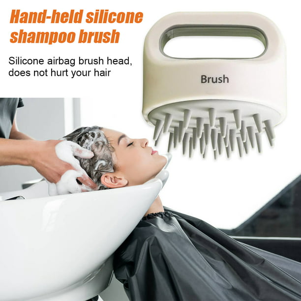 Cepillo masajeador de cuero cabelludo de silicona