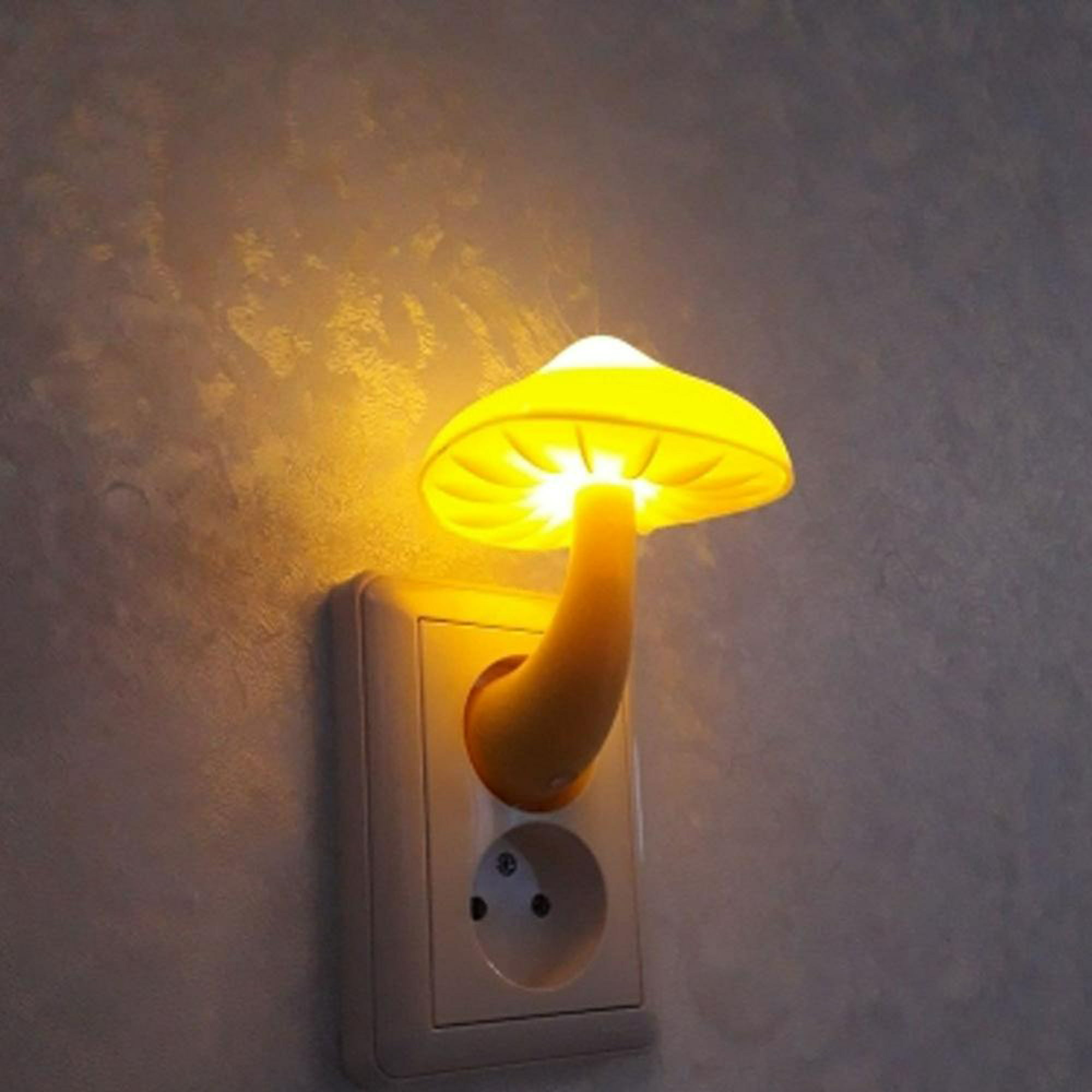 Comprar Lámpara decorativa LED con Sensor de luz en forma de seta, luz  nocturna para dormitorio infantil, enchufe europeo
