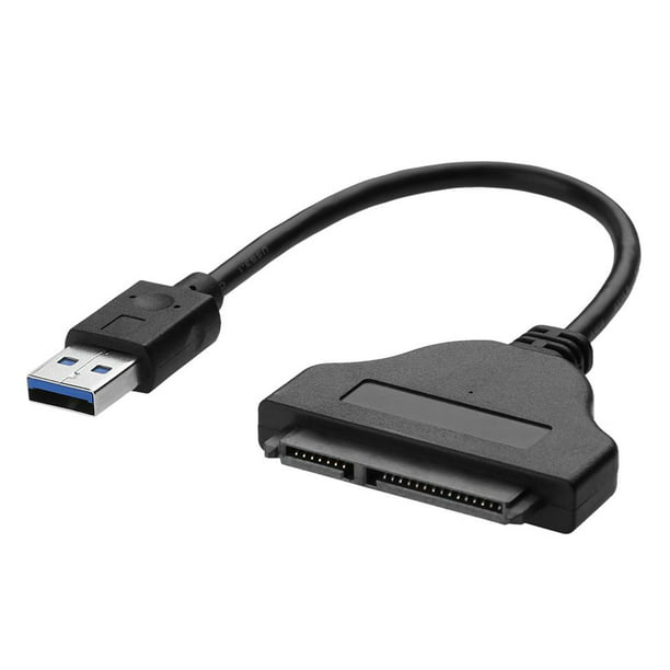 Cable USB 2,0 SATA 3 a USB 2,0, adaptador de hasta 6 Gbps, compatible con  disco duro externo SSD de 2,5 pulgadas, 22 Pines, Cable Sata III