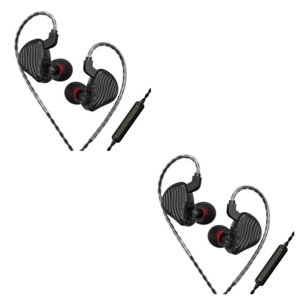 Methold Auriculares intrauditivos con cable de 3,5mm con cancelación de  ruido, auriculares de teléfono de cable largo, auriculares negro/con  micrófono 2piezas