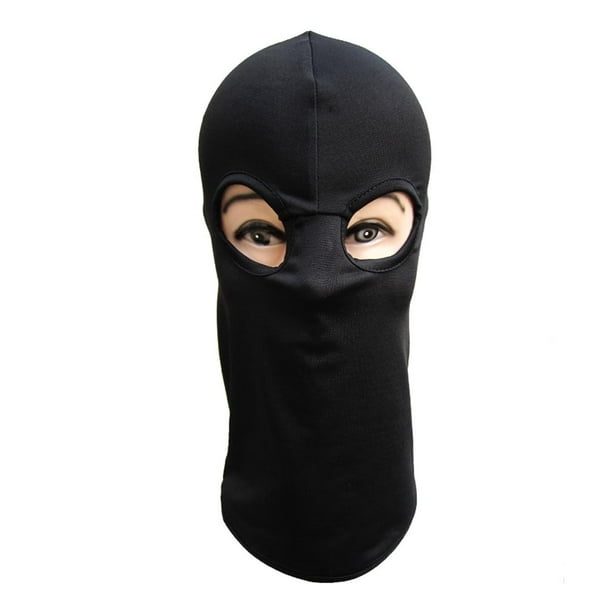 Pasamontañas negro para hombre, cubierta de cara completa para esquí,  máscara de motocicleta, Bandana, tubo de