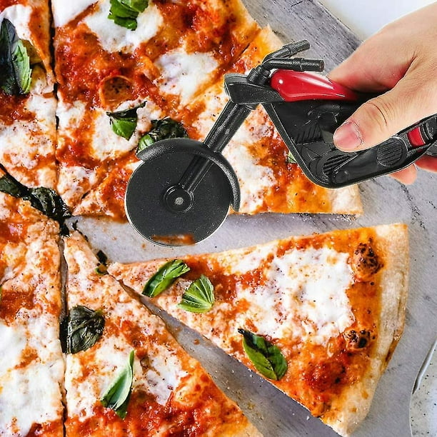 Cortador para pizza de rueda negro