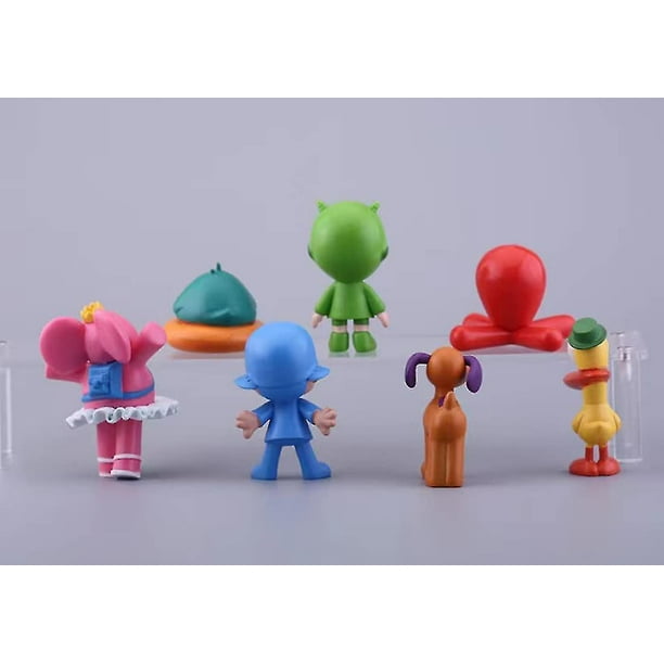 XGATML - Juego de juguetes Pocoyó de EAlogic, 7 piezas, decoración de  tartas, minifiguras de acción, muñecas