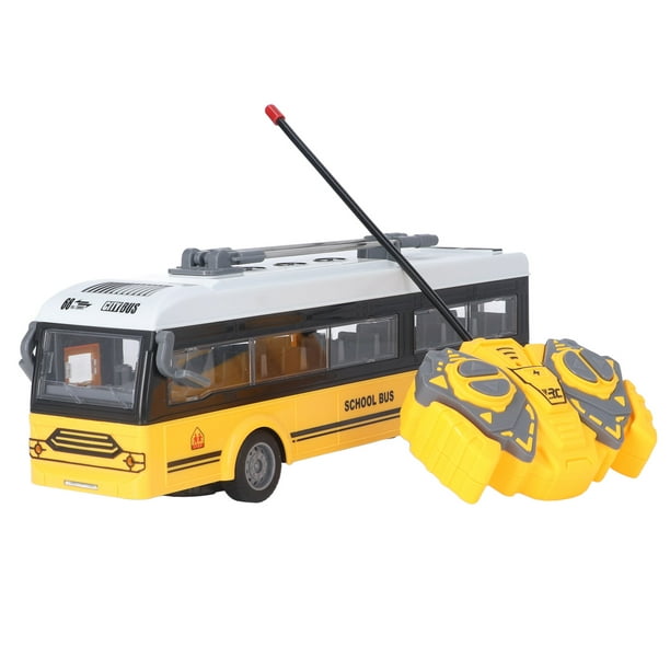 Juguetes del autobús escolar Favores de del juguete del autobús escolar de  RC vehículo ligero pilas para de cumpleaños Magideal Juguetes del autobús  escolar