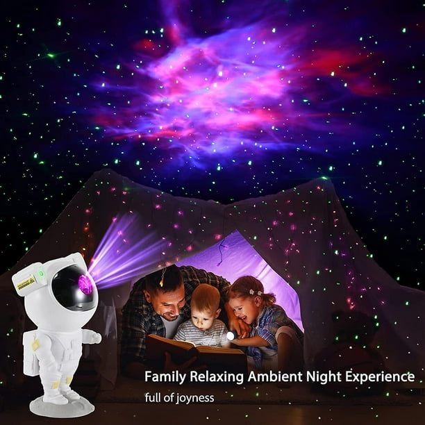 BURNNOVE Astronaut Galaxy Star Projector Starry Night Light, Luz Nocturna  con Nebulosa, 8 Modos, 360° Rotación y Control Remoto, Dormitorio y  Proyector de Techo, Mejores Regalos Para Niños y Adultos : :  Iluminación