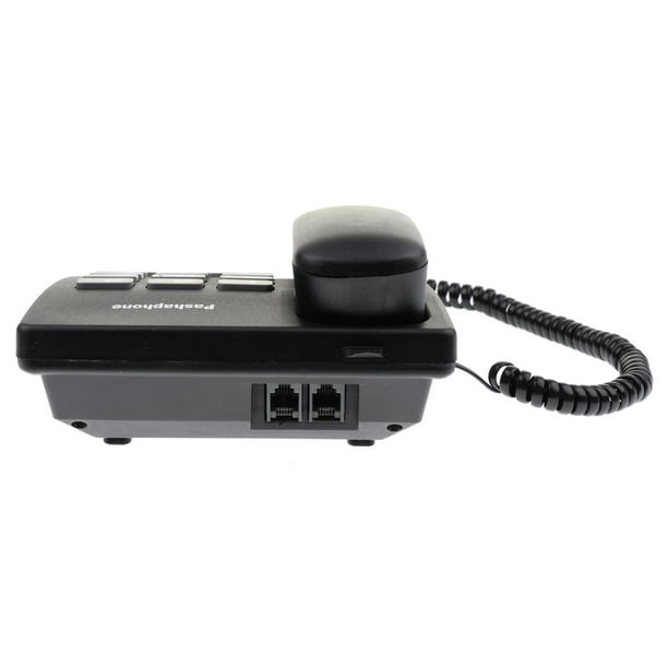 Teléfono con cable, teléfono fijo de escritorio con pantalla  retroiluminada, identificación de llamadas y función de espera de llamadas,  para oficina