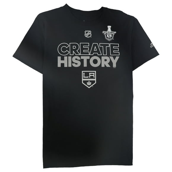 adidas  camiseta gráfica create history para hombre color negro grande adidas camiseta gráfica