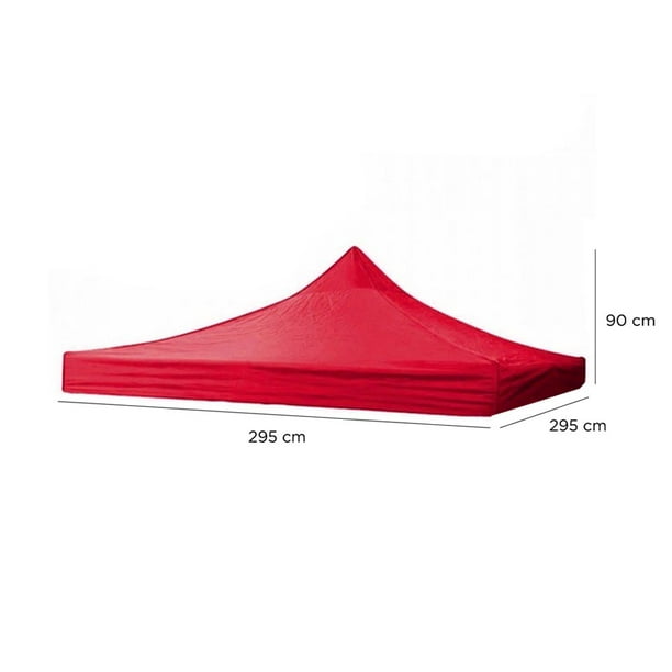 Toldo Plegable 3x3 Mts Rojo – vanligmx