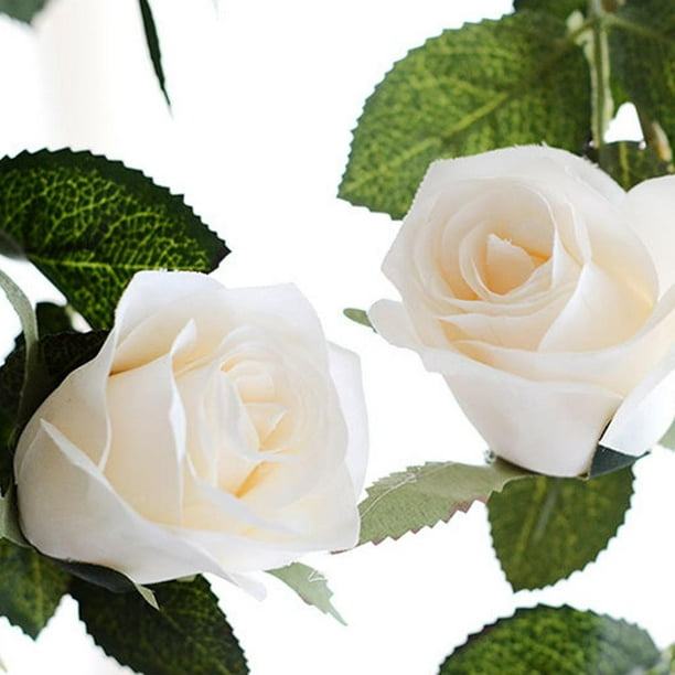 DIY Decoración de flores para el hogar 1 Ramo de flores de seda de margaritas artificiales Traje de hoja para la Decoración del jardín del banquete