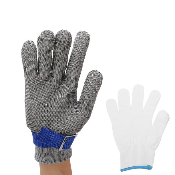 Guantes De Carnicero De Mal Resistente A Prueba De 1 Par. Sunnimix Guante a  prueba de corte