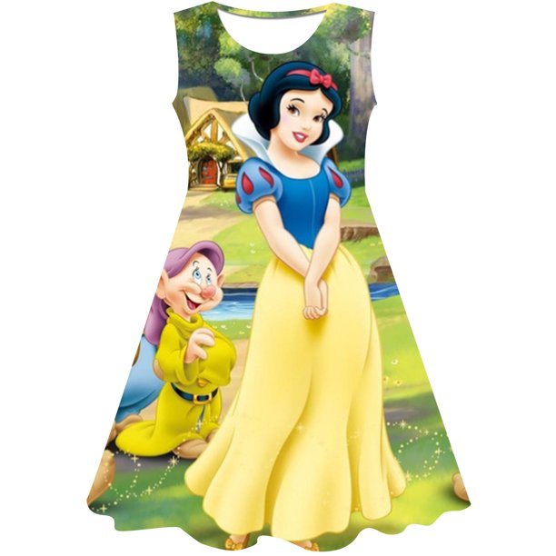 Ropa para niñas pequeñas de 1 año, bonito vestido de 2 ° cumpleaños,  vestido de fiesta de princesa, disfraz de Blancanieves, bata infantil -  AliExpress