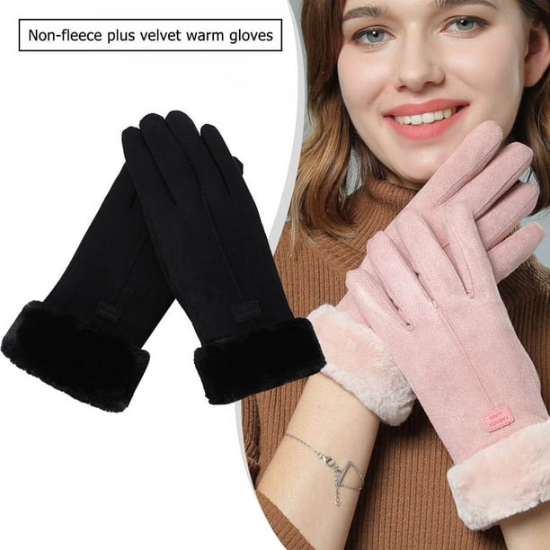 Guantes De Invierno Para Hombre Manoplas Cálidas De Ante Dantalla Táctil  Deporte