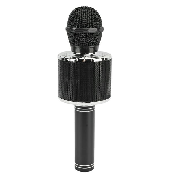 Micrófono Inalámbrico Portátil Bluetooth De Karaoke Color Negro