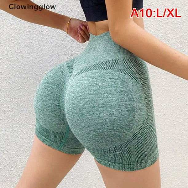 Leggings sin costuras Mujeres Cintura alta Ruched Butt Lifting