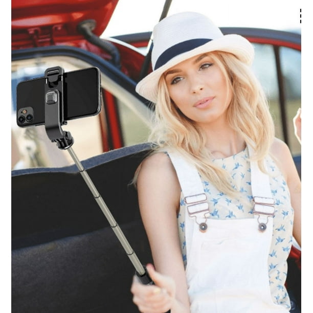 Palo selfie, trípode y palo selfie profesional de 102 cm, extensible, con  control remoto inalámbrico, para iPhone 6, 7, 8, X Plus, Samsung Galaxy  Note