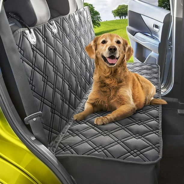  Active Pets Funda de asiento de coche para perros, funda  estándar impermeable para asiento trasero en SUV o camión, protector  convertible para maletero y hamaca para mascotas para viajes, color naranja  